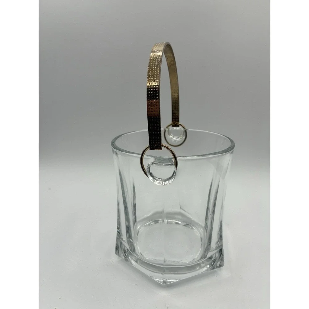 Vintage Arte Murano Silvestri Cristal Made in Italy Ice Bucket Bar Crystal/Vase